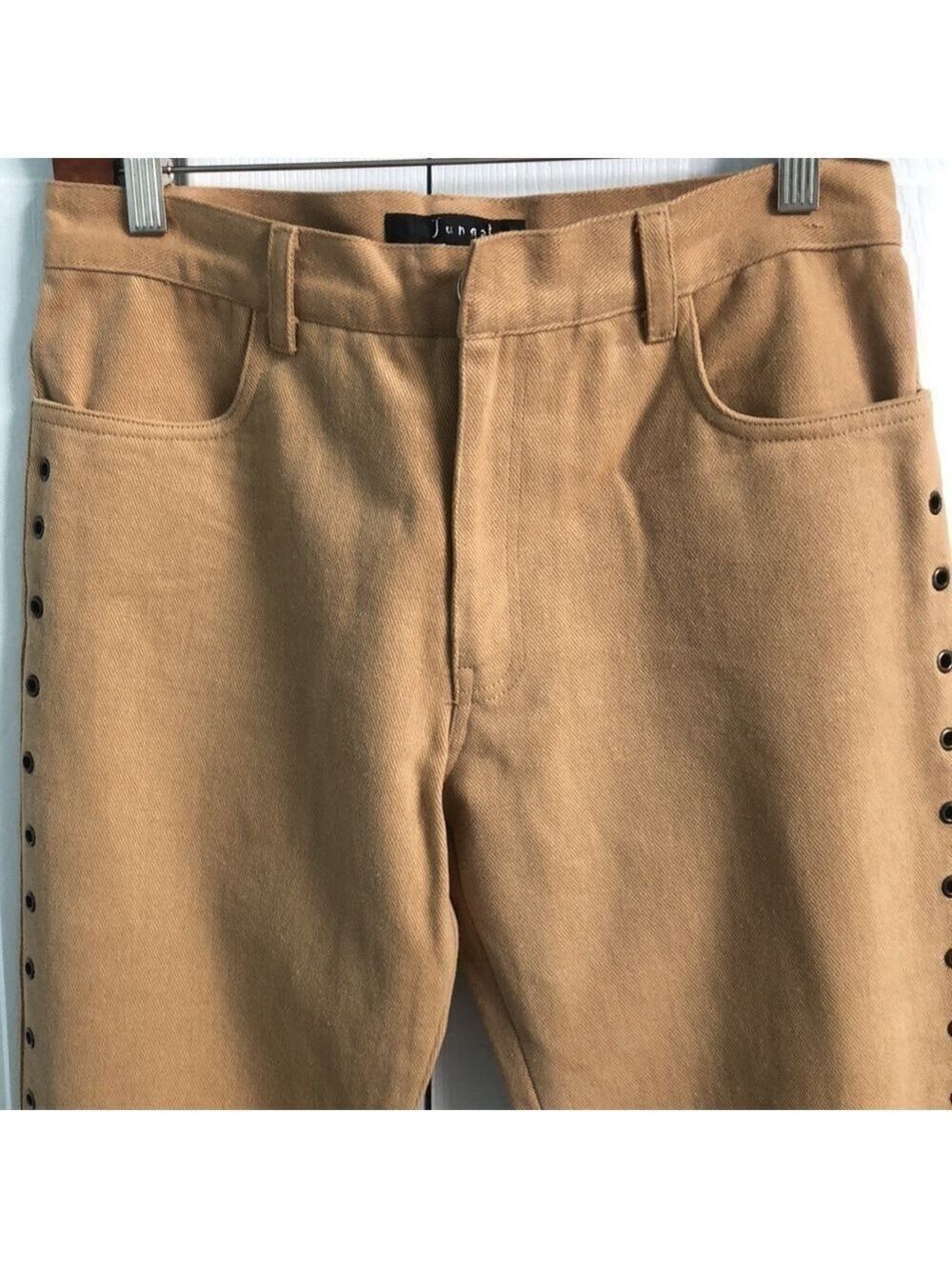 Vintage Jungal Grommet Detail Pants Size 6 - Picture 5 of 12